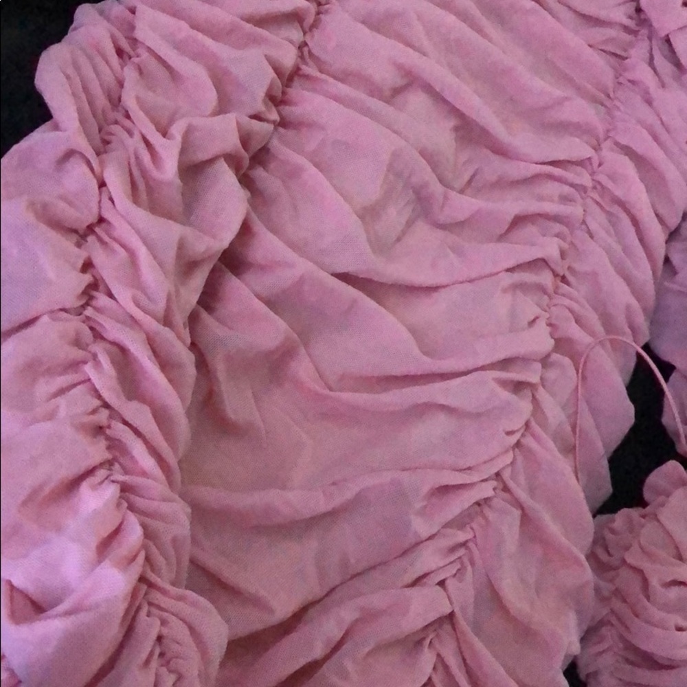 Pink Runched Dress - Picture 4 of 5